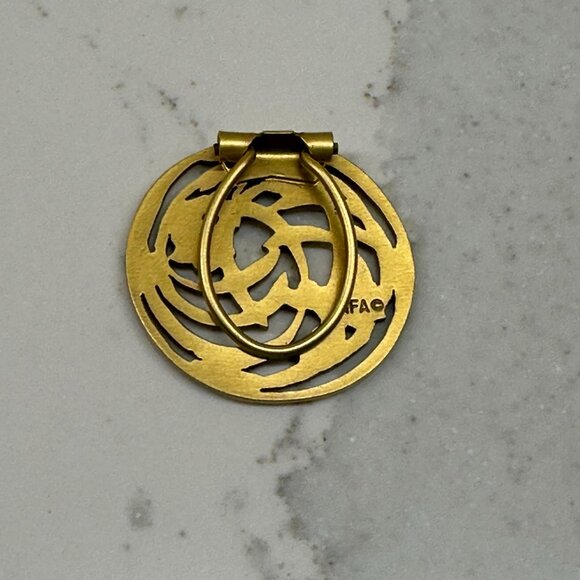 Vintage MFA Museum of Fine Arts Boston Scarf Clip Art Nouveau Flowers 1.5" Round - Picture 2 of 5